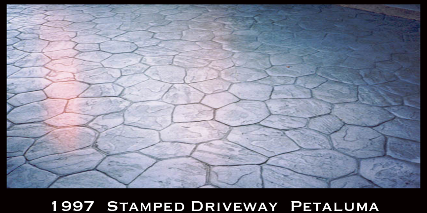 1998 Stamped Concrete Driveway